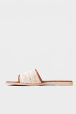 Natural Weave Slide Beige
