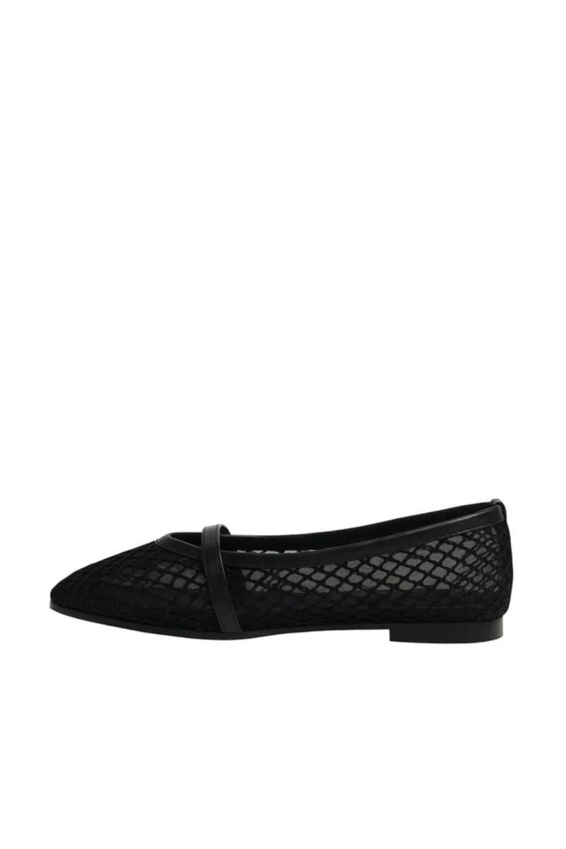 AIRBELLE BLACK MESH BALLERINA