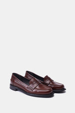 HAVAN LEATHER PENNY LOAFERS