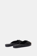 GOLD CAP-TOE BALLET MULE