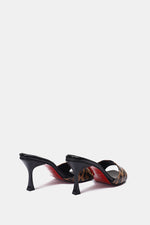 HAVAN LEOPARD PRINT SQUARE-TOE SANDALS