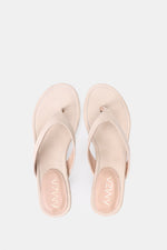 BEIGE SUEDE KITTEN HEEL SANDALS