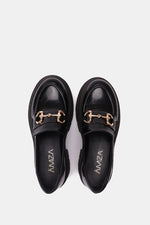 BLACK HORSEBIT CHUNKY LOAFER