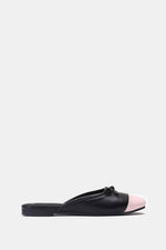 PINK CAP-TOE BALLET MULE