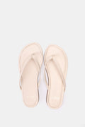 BEIGE THONG FLAT SANDAL