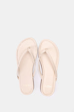 BEIGE THONG FLAT SANDAL