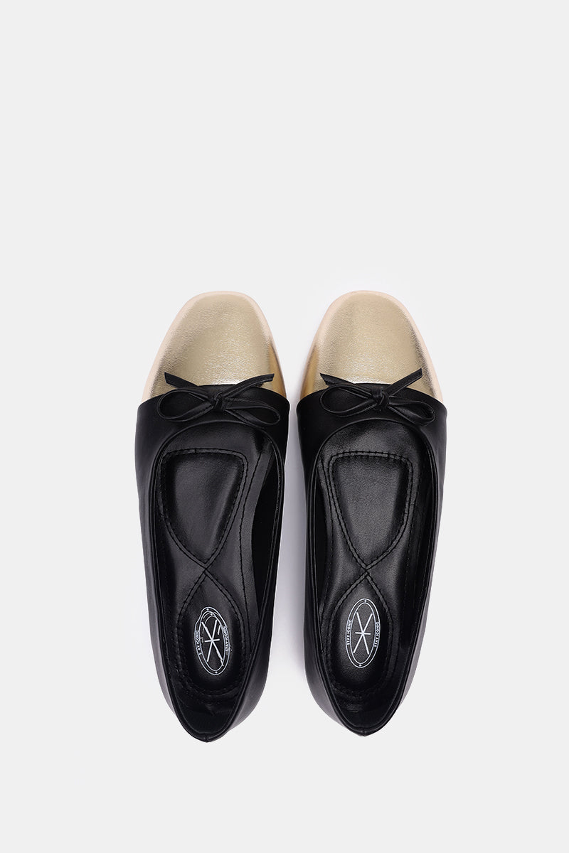 GOLD CAP-TOE MARY JANE