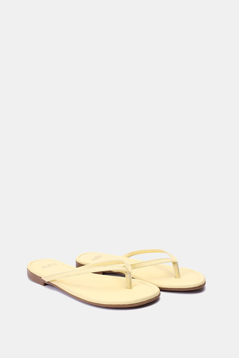 YELLOW THONG FLAT SANDAL