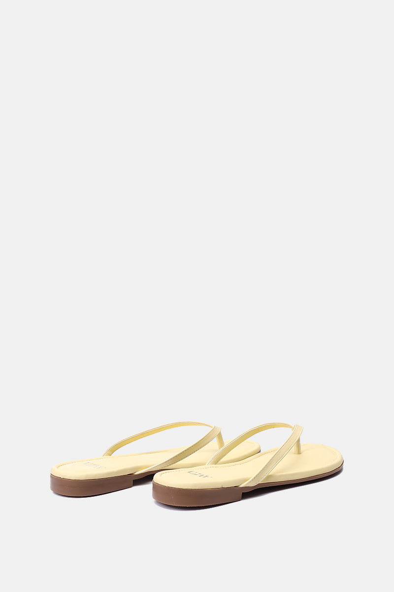 YELLOW THONG FLAT SANDAL