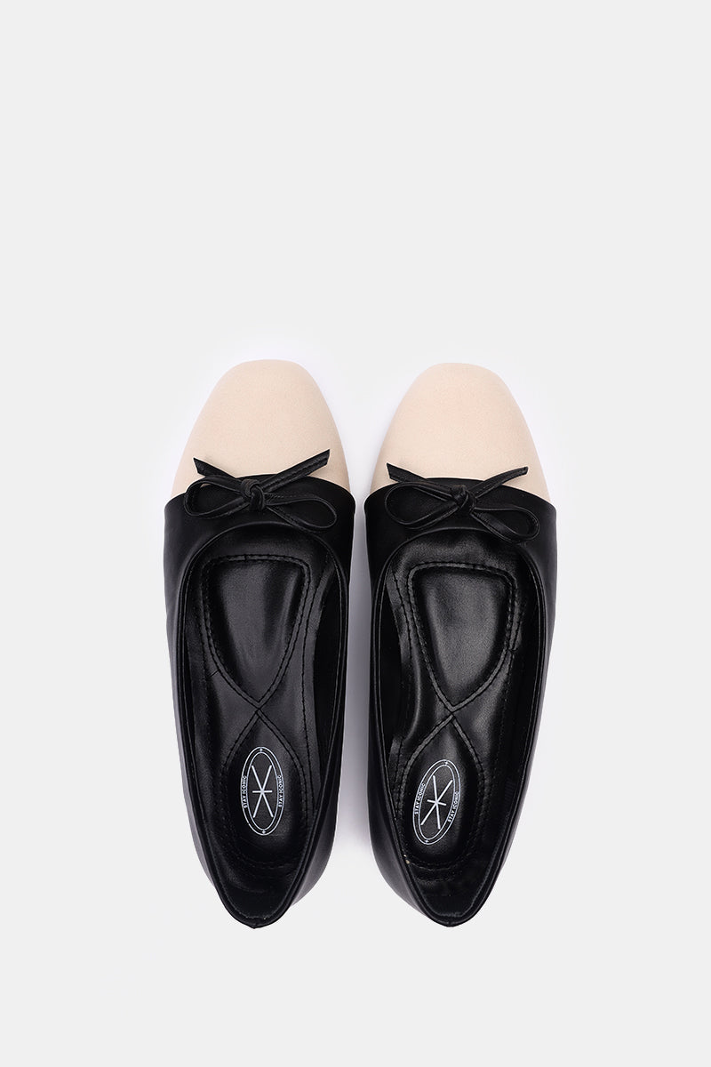 BEIGE CAP-TOE MARY JANE