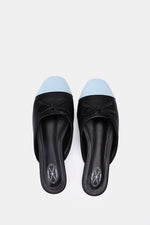 BLEU CIEL CAP-TOE BALLET MULE