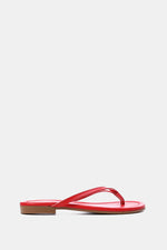 RED THONG FLAT SANDAL