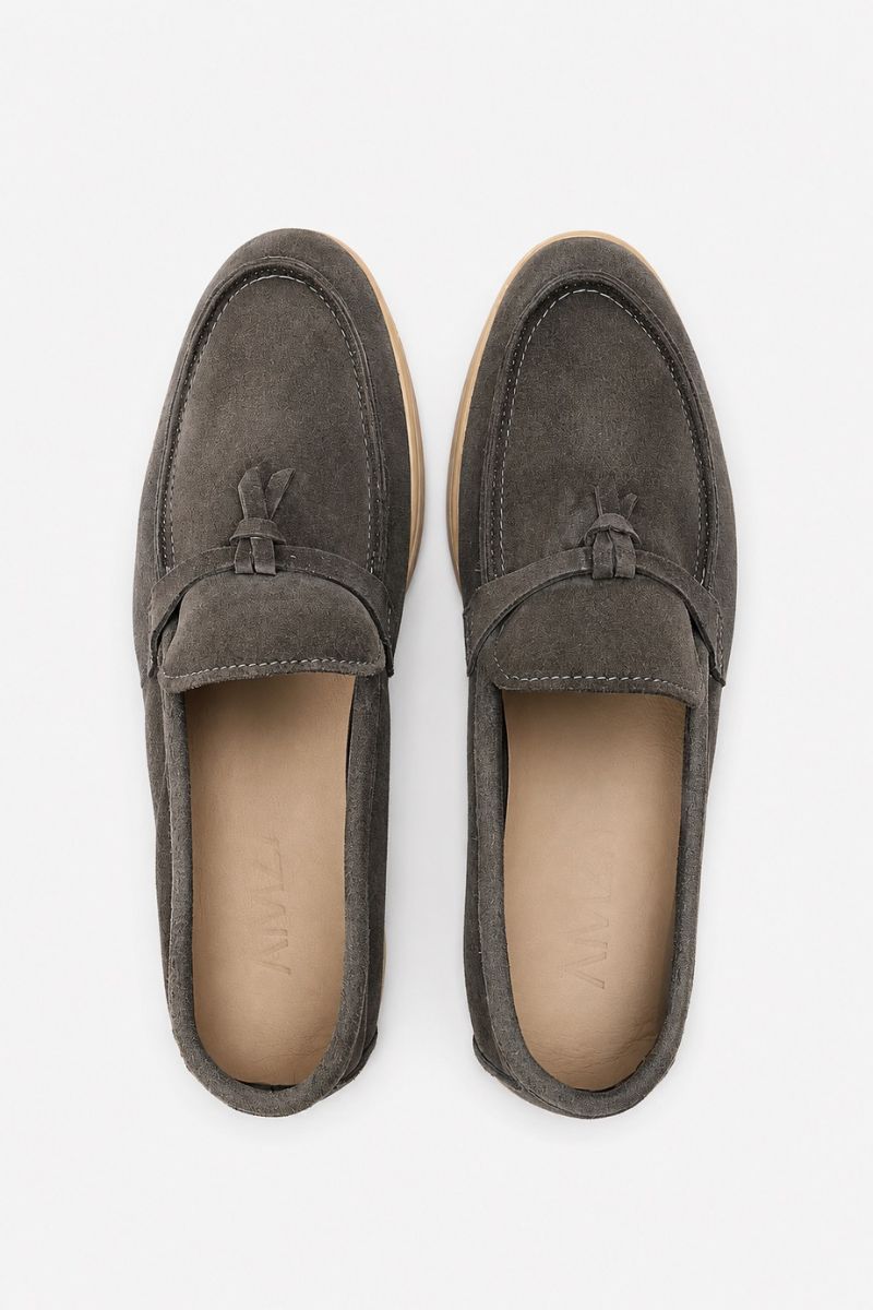 PREMIUM GREY TASSEL LOAFERS