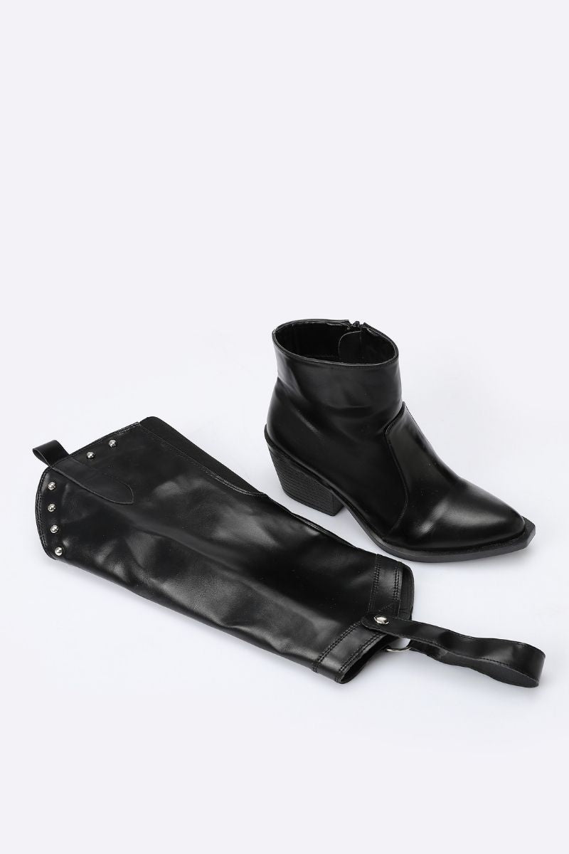 KNEE-HIGH COWBOY CONVERTIBLE BOOTS
