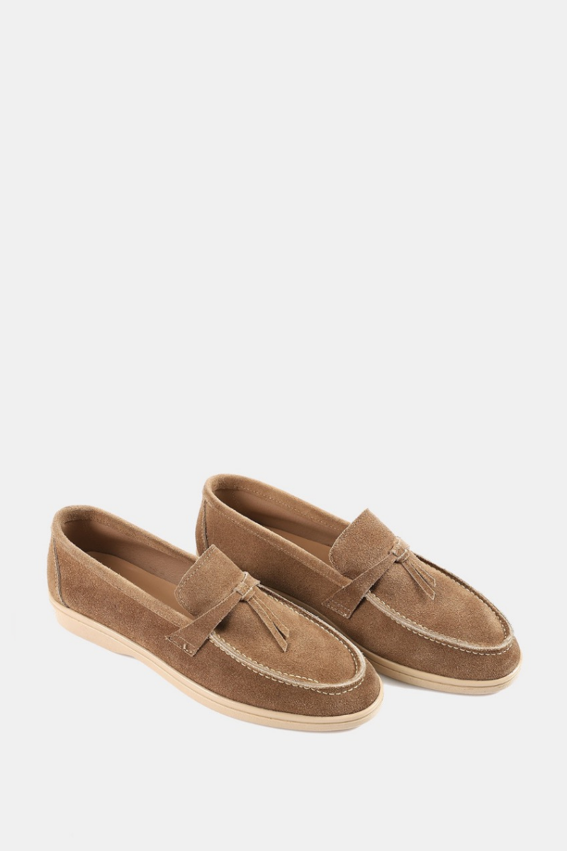 PREMIUM DARK BEIGE TASSEL LOAFERS