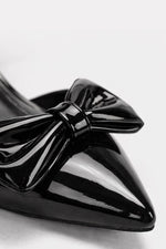 BLACK VERNE KITTEN PUMPS