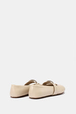 GOLD BUCKLE BEIGE MARY JANE