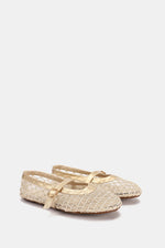 DIAMOND GOLD MESH BALLERINA