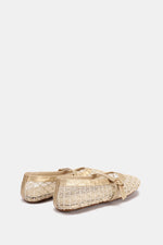 DIAMOND GOLD MESH BALLERINA