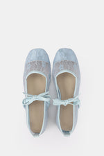 BLEU CIEL FLORAL MESH BALLERINA