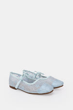 BLEU CIEL FLORAL MESH BALLERINA