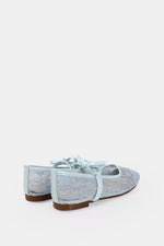 BLEU CIEL FLORAL MESH BALLERINA