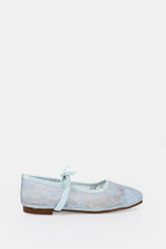 BLEU CIEL FLORAL MESH BALLERINA
