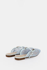 BLEU CIEL FLORAL MESH MULE
