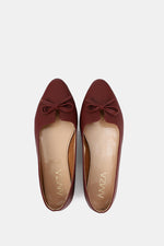 LEATHER KITTEN BORDEAUX BALLERINA