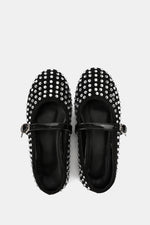 BLACK JEWELED MARY JANE