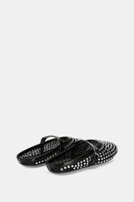 JEWELED BLACK MULE