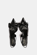 BLACK VERNE KITTEN PUMPS