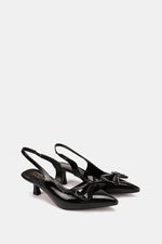 BLACK VERNE KITTEN PUMPS