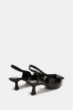 BLACK VERNE KITTEN PUMPS