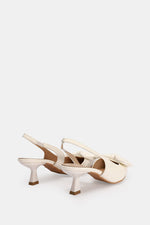 WHITE KITTEN PUMPS