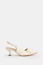 WHITE KITTEN PUMPS