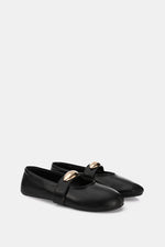 GOLD BUCKLE BLACK MARY JANE