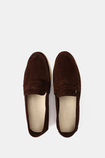 DARK BROWN LEATHER TASSEL LOAFERS