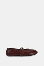 GOLD BUCKLE BORDEAUX MARY JANE