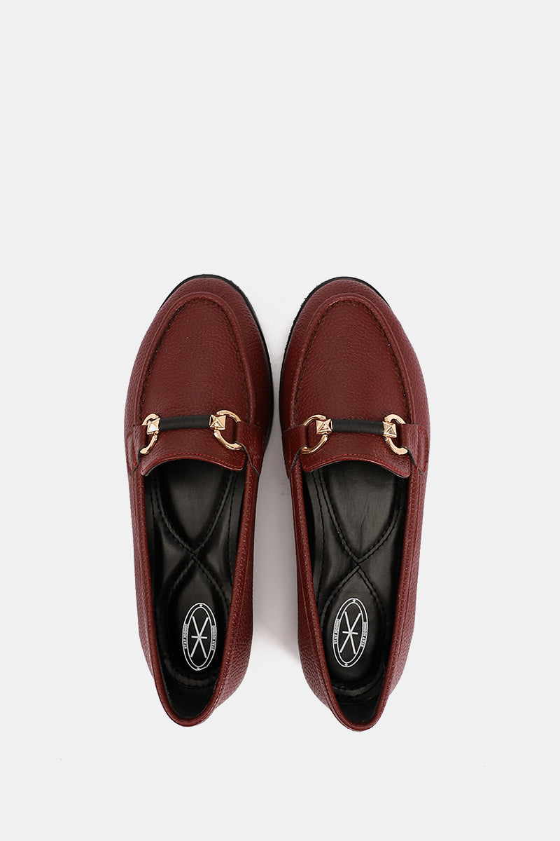 BORDEAUX CHAINED CUSHIONED LOAFER