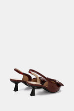 BORDEAUX KITTEN PUMPS