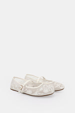 WHITE PEONY SHEER BALLERINA