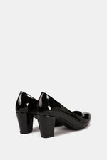 BLACK VERNE CHUNKY HEELS
