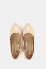BEIGE CHUNKY HEELS