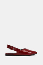 SLINGBACK BUCKLE BURGUNDY VERNE MULE