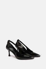 BLACK VERNE SLINGS HEELS