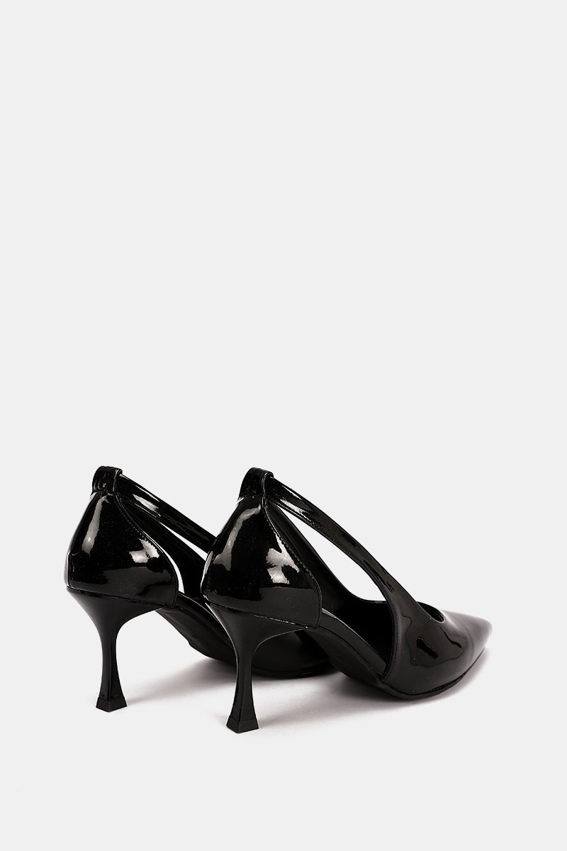 BLACK VERNE SLINGS HEELS