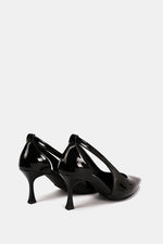 BLACK VERNE SLINGS HEELS