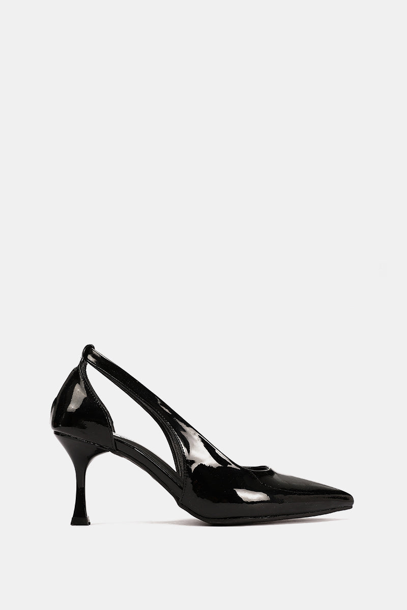 BLACK VERNE SLINGS HEELS