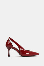 BURGUNDY VERNE SLINGS HEELS